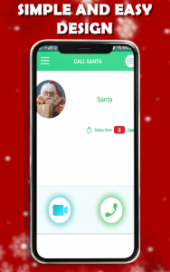 اسکرین شات برنامه Fake Call Santa Claus 🎅 : Fak 1