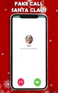 اسکرین شات برنامه Fake Call Santa Claus 🎅 : Fak 2