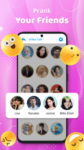 اسکرین شات 4 برنامه Idol Prank Video Call & Chat