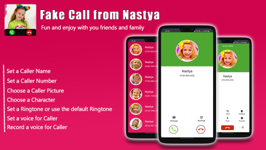 اسکرین شات برنامه Fake call from Nastya 1