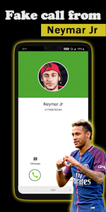 اسکرین شات برنامه Fake call Neymar Jr 1