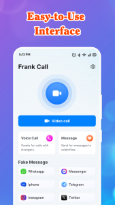 اسکرین شات 5 برنامه Prank Video Call, Chat & Voice