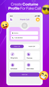 اسکرین شات 7 برنامه Prank Call & Fake Chat App