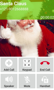 اسکرین شات برنامه Fake Call From Santa Claus Sim 3