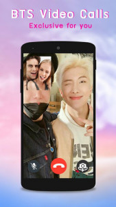 اسکرین شات برنامه BTS Call - Fake Video Call Prank bts ❤️️🎧 4