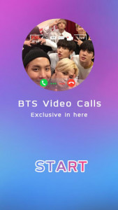 اسکرین شات برنامه BTS Call - Fake Video Call Prank bts ❤️️🎧 2