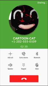اسکرین شات برنامه Fake Call Cartoon Cat 3