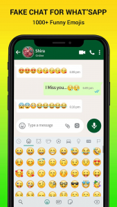 اسکرین شات 2 برنامه WhatsFake - Create A Fake Chat