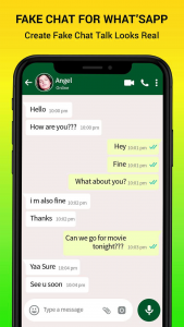 اسکرین شات 3 برنامه WhatsFake - Create A Fake Chat