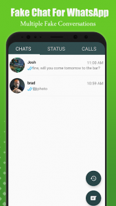 اسکرین شات برنامه WhatsFake - Fake Chat Conversations Prank Chat 4