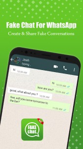 اسکرین شات برنامه WhatsFake - Fake Chat Conversations Prank Chat 1