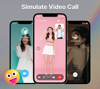 اسکرین شات 5 برنامه Prank Video Call: Simulate SMS