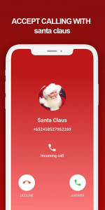 اسکرین شات برنامه fake call from Santa Claus 3