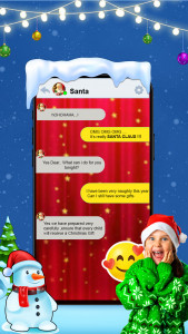 اسکرین شات بازی Santa prank Call - Fake Chat 4