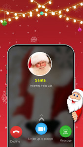 اسکرین شات بازی Santa prank Call - Fake Chat 5