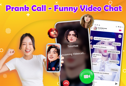 اسکرین شات برنامه Prank Call - Funny Video Chat 1