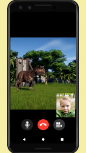 اسکرین شات 3 برنامه Call Jurassic World Dino Prank