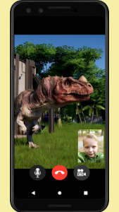 اسکرین شات 1 برنامه Call Jurassic World Dino Prank