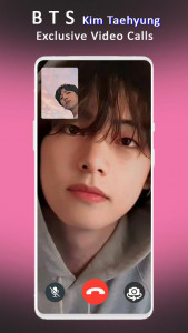 اسکرین شات 2 برنامه BTS V - Video Call & Wallpaper
