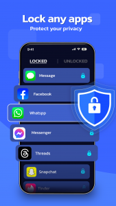 اسکرین شات برنامه AppLock - Fingerprint Lock 1