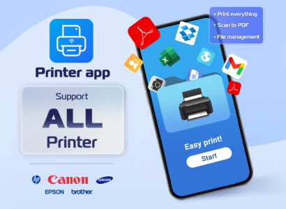 اسکرین شات برنامه Printer App: Print from phone 1