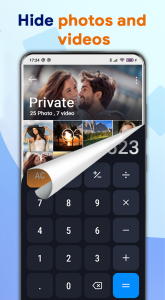 اسکرین شات 1 برنامه Calculator Lock: Hide Photos