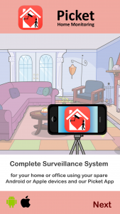 اسکرین شات برنامه Smart Home Surveillance Picket 1
