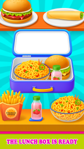 اسکرین شات 5 بازی School lunchbox food recipe