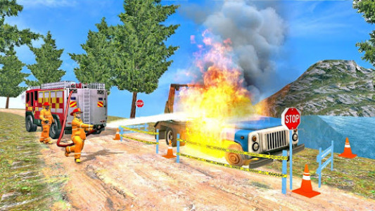 اسکرین شات بازی Fire Truck Driving Game 2019 7