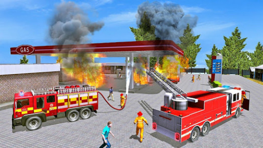 اسکرین شات بازی Fire Truck Driving Game 2019 1