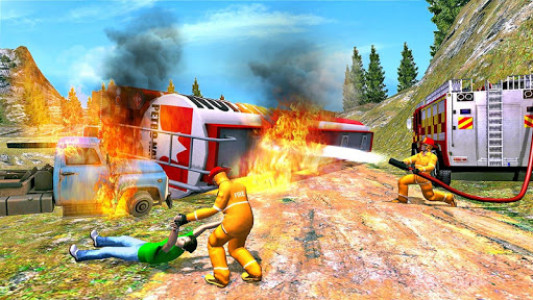 اسکرین شات بازی Fire Truck Driving Game 2019 2