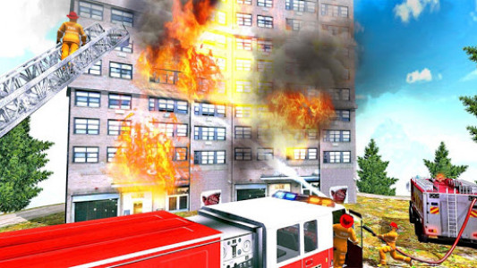 اسکرین شات بازی Fire Truck Driving Game 2019 8