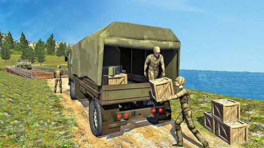 اسکرین شات برنامه Offroad Army Truck Driving Game 6