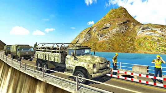 اسکرین شات برنامه Offroad Army Truck Driving Game 8