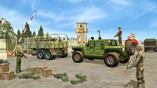 اسکرین شات برنامه Offroad Army Truck Driving Game 4