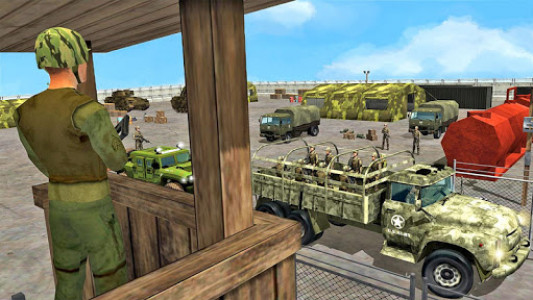 اسکرین شات برنامه Offroad Army Truck Driving Game 3