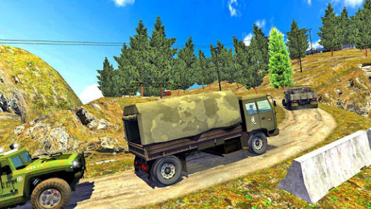 اسکرین شات برنامه Offroad Army Truck Driving Game 1