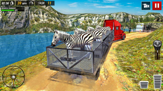 اسکرین شات بازی Offroad Truck Animal Transport Games 6