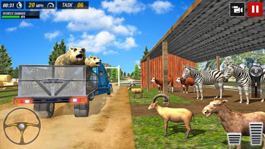 اسکرین شات بازی Offroad Truck Animal Transport Games 7