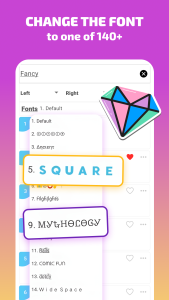 اسکرین شات 3 برنامه Stylish Text - Cool Fonts Art
