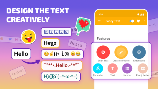 اسکرین شات 1 برنامه Stylish Text - Cool Fonts Art