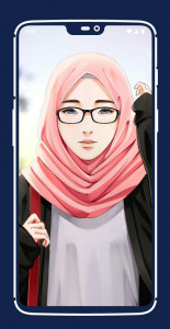 اسکرین شات برنامه Girly Hijab Wallpaper 4