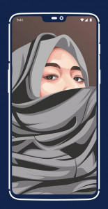 اسکرین شات برنامه Girly Hijab Wallpaper 3