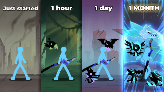 اسکرین شات 2 بازی Epic Stickman: Idle RPG War