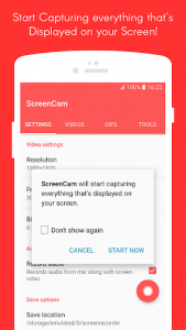 اسکرین شات برنامه Screen Recorder No Root: High Quality Clear Videos 3