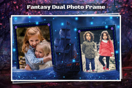 اسکرین شات 5 برنامه Fantasy Dual Photo Frames