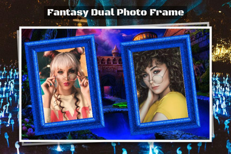 اسکرین شات 1 برنامه Fantasy Dual Photo Frames