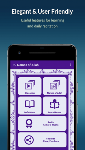 اسکرین شات 2 برنامه 99 Names of Allah