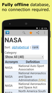 اسکرین شات 4 برنامه Acronyms and Abbreviations