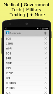 اسکرین شات 2 برنامه Acronyms and Abbreviations